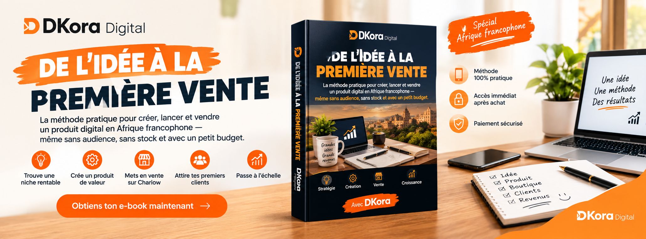 DE L’IDÉE À LA PREMIÈRE VENTE