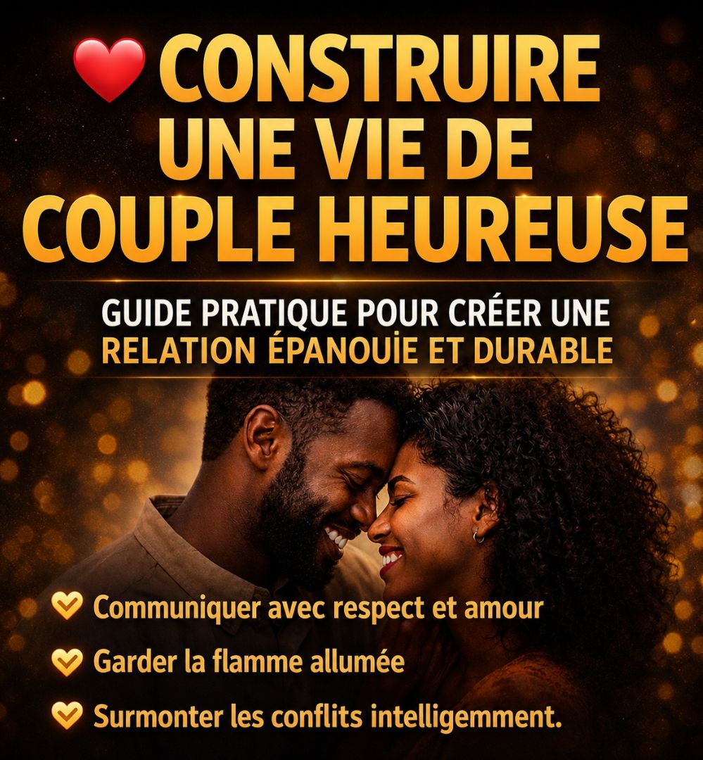 GUIDE COMPLET POUR UNE VIE DE COUPLE HEUREUSE + 5 BONUS STRATÉGIQUES GRATUITS