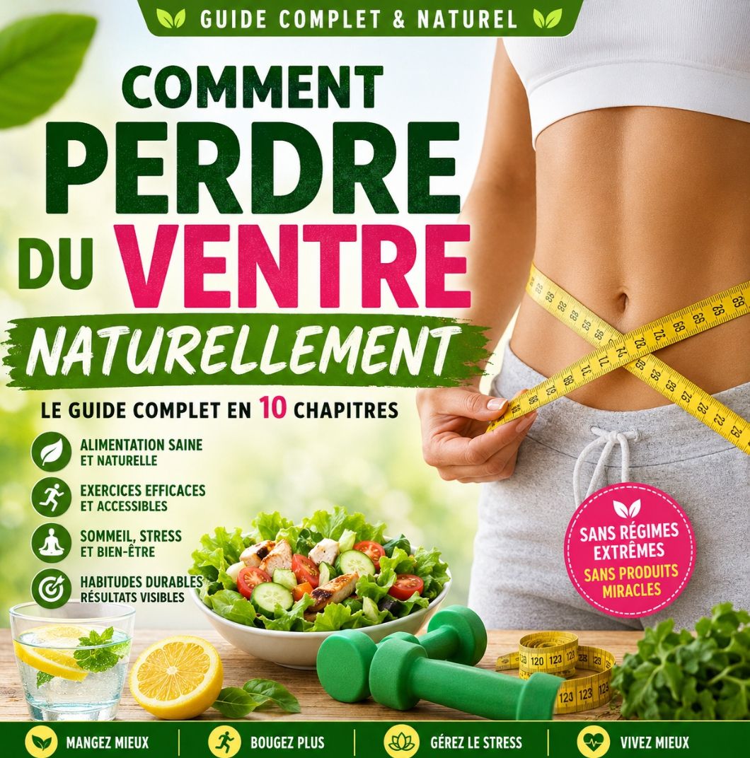 COMMENT PERDRE DU VENTRE NATURELLEMENT + 4 BONUS D'ACCOMPAGNEMENT OFFERTS