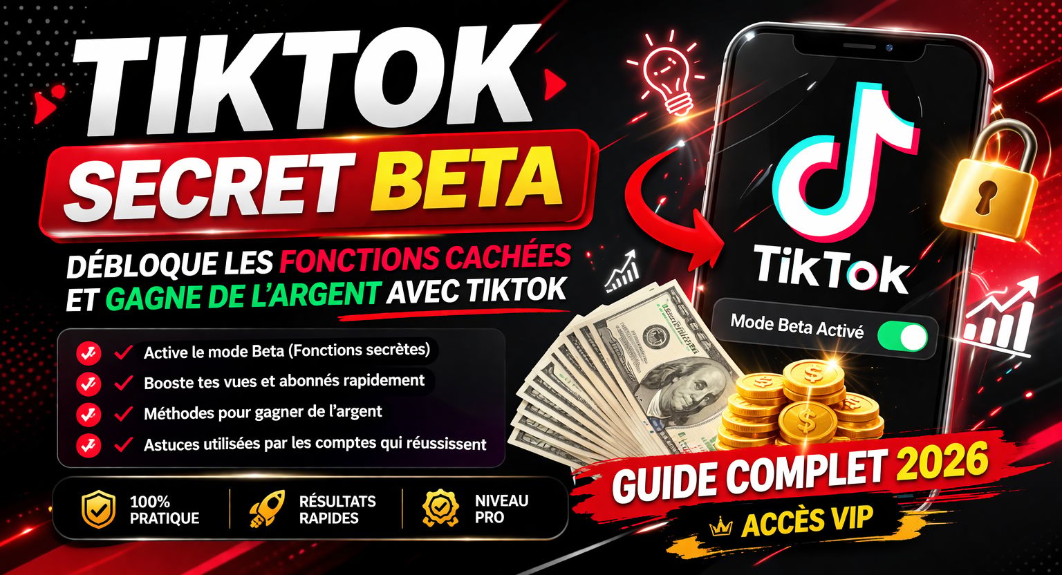 TikTok Beta Secrets: Exploite les Fonctions Cachées pour Générer des Revenus