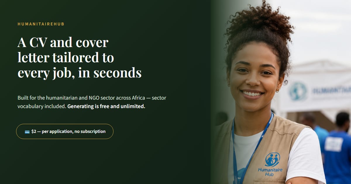 1 Application — CV & Cover Letter