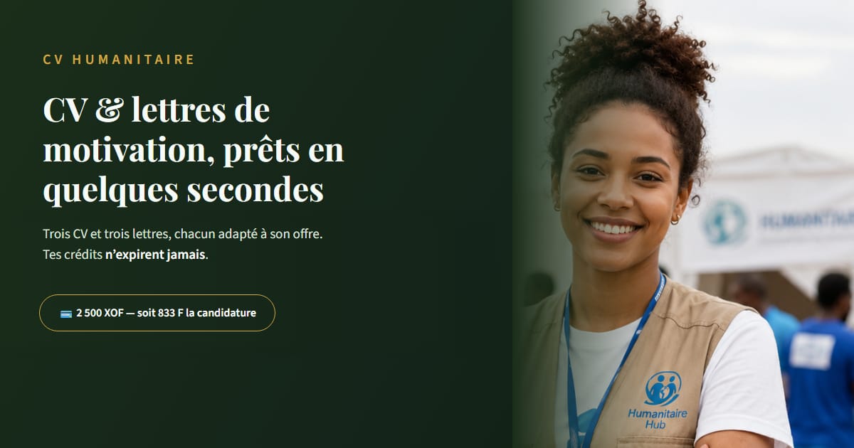 Pack 3 candidatures — CV & Lettres de motivation