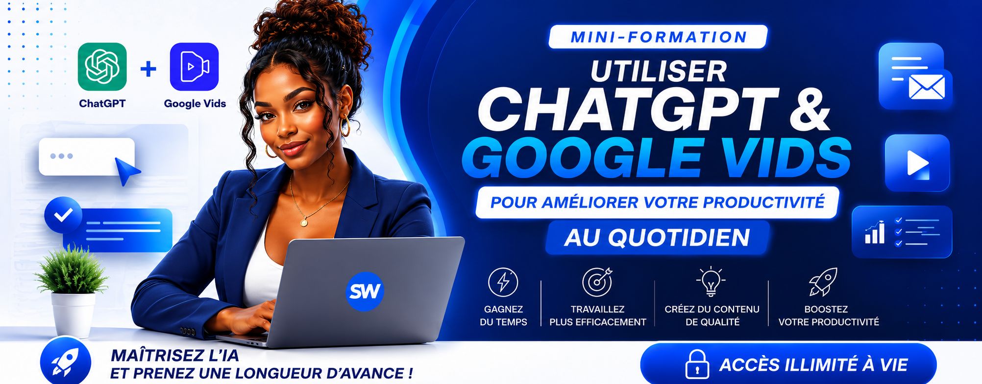 Mini-formation : Utiliser ChatGPT et Google Vids pour améliorer sa productivité au quotidien