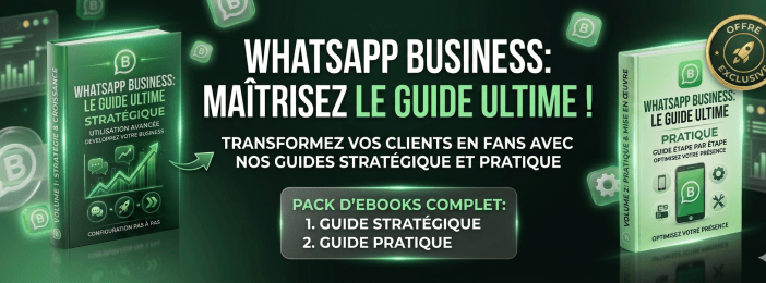 PACK WHATSAPP BUSINESS ULTIME : Transformez votre téléphone en machine à vendre (2 Ebooks)