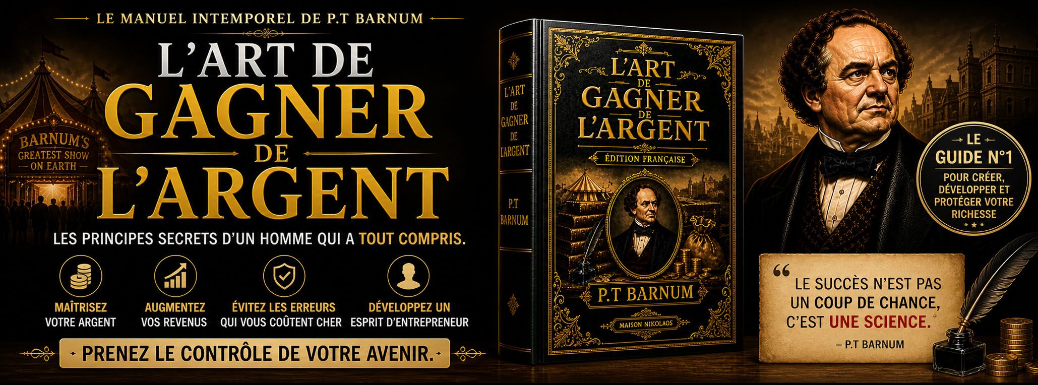 L'art de gagner e l'argent P.T Barnum