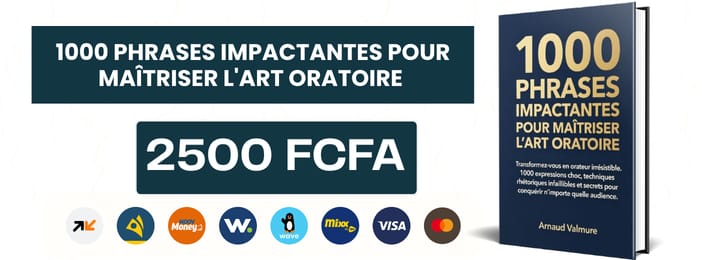 1000 PHRASES IMPACTANTES POUR MAÎTRISER L'ART ORATOIRE Transformez-vous en orateur irrésistible