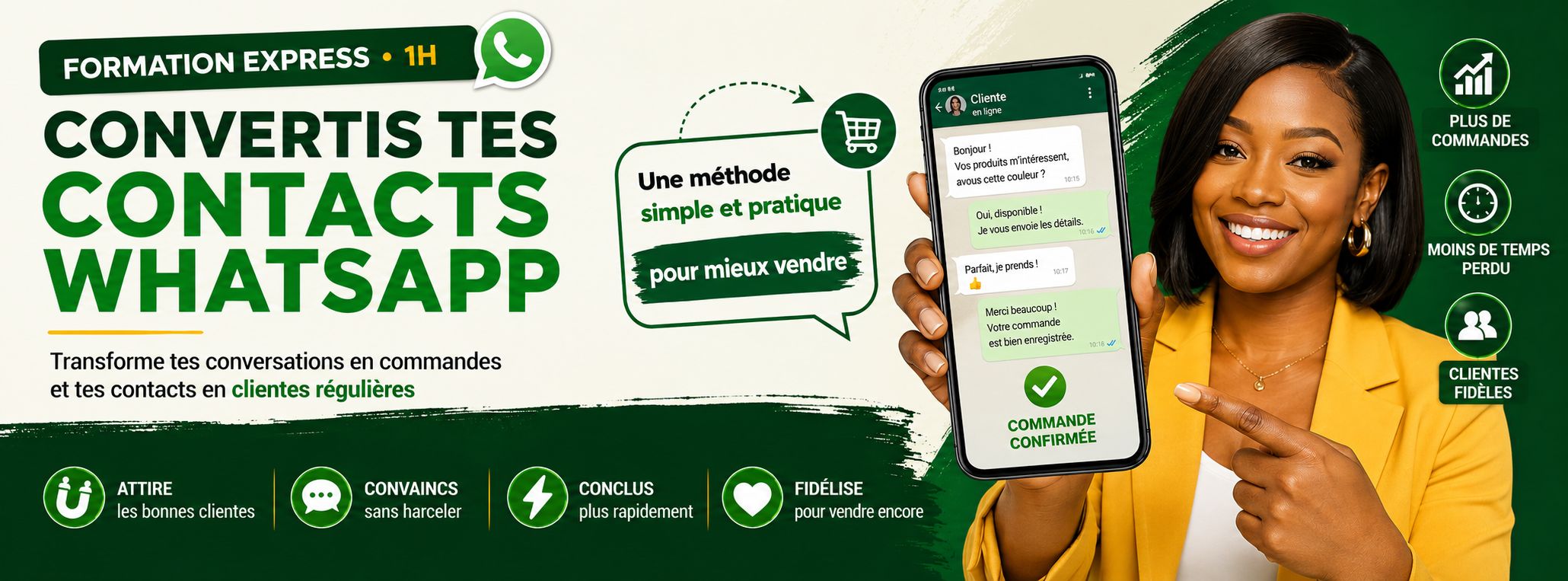 Comment réaliser entre 50.000f et 100.000f par mois avec WhatsApp (formation express)