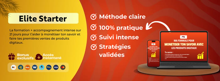 Comment monétiser ton savoir avec les produits digitaux et faire tes premières ventes en 21 jours