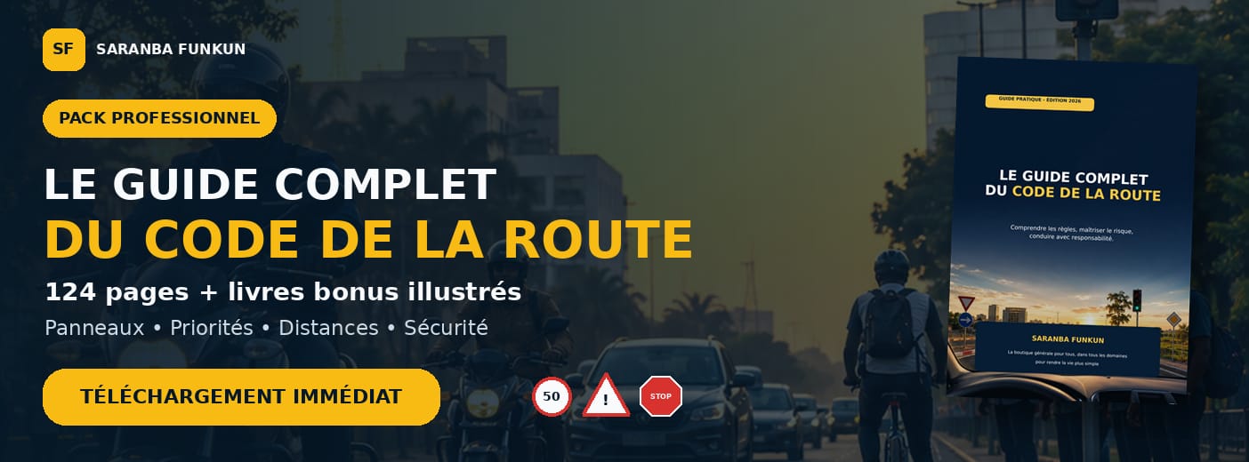 Pack complet du Code de la route – Guide professionnel + Livres bonus