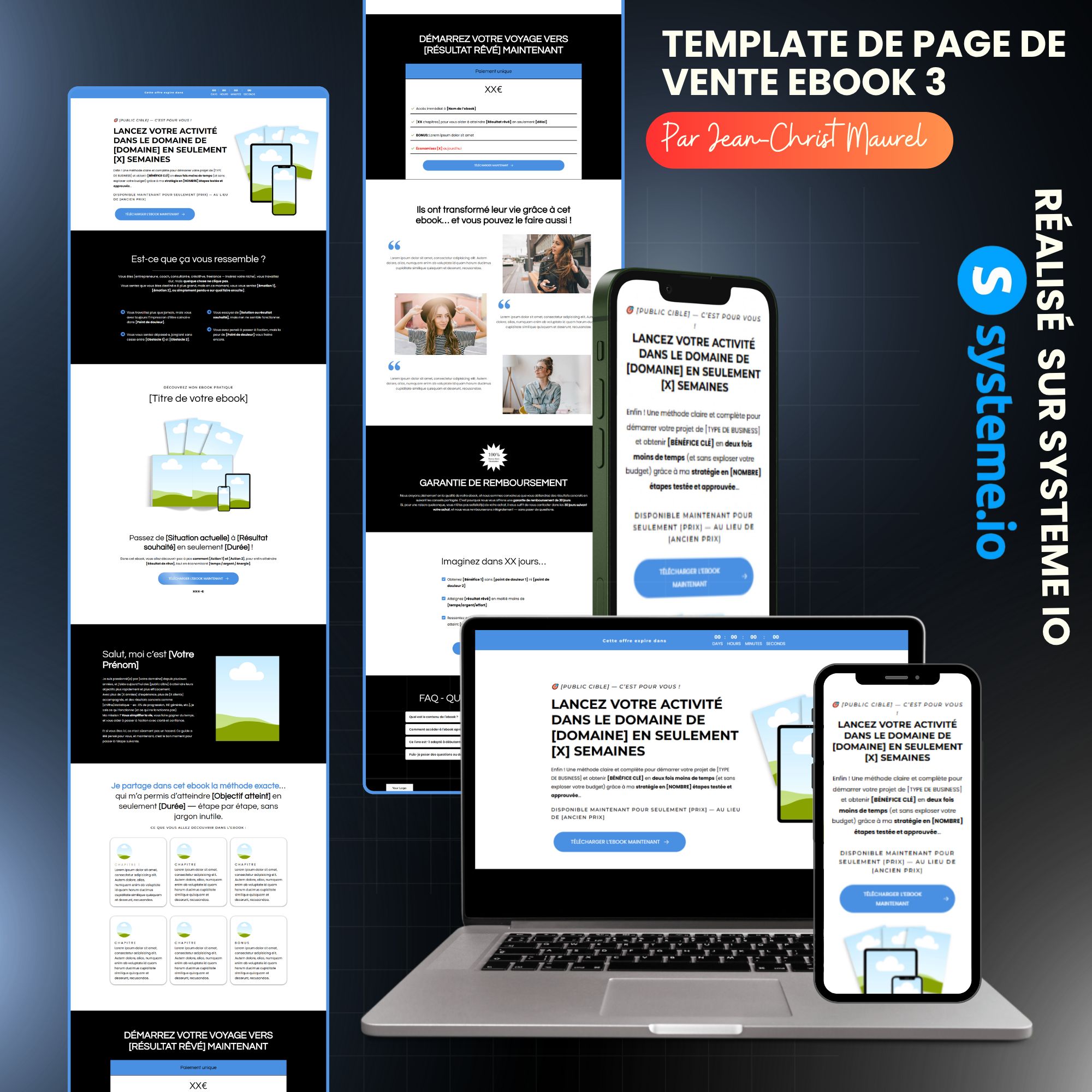 TEMPLATE DE TUNNEL DE VENTE D'EBOOK 3