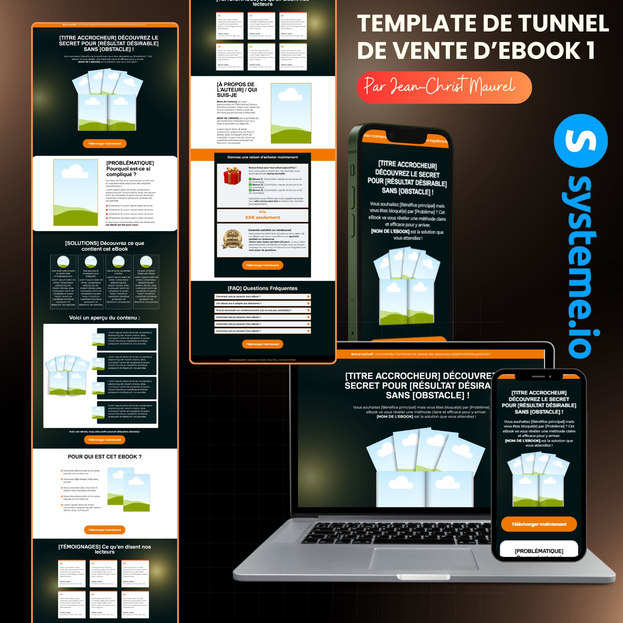 TEMPLATE DE TUNNEL DE VENTE D'EBOOK 1