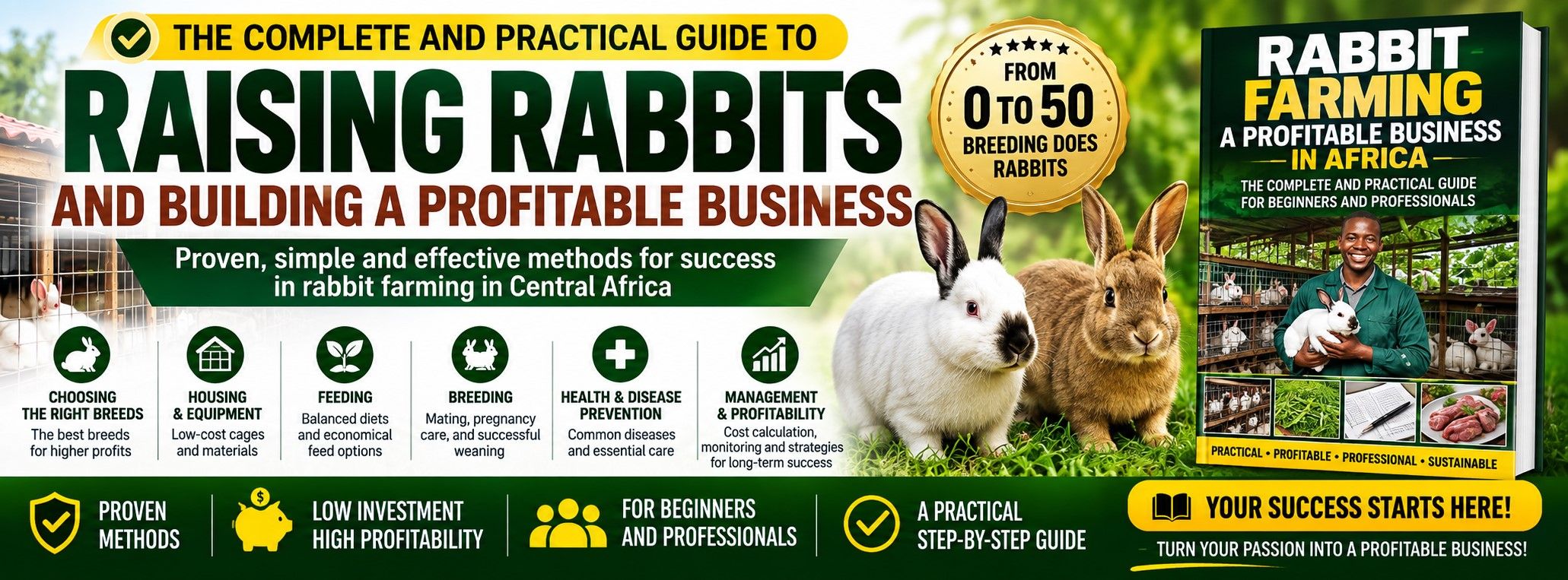 The Complete Practical Guide to Setting Up a Professional Rabbit Farm from A to Z