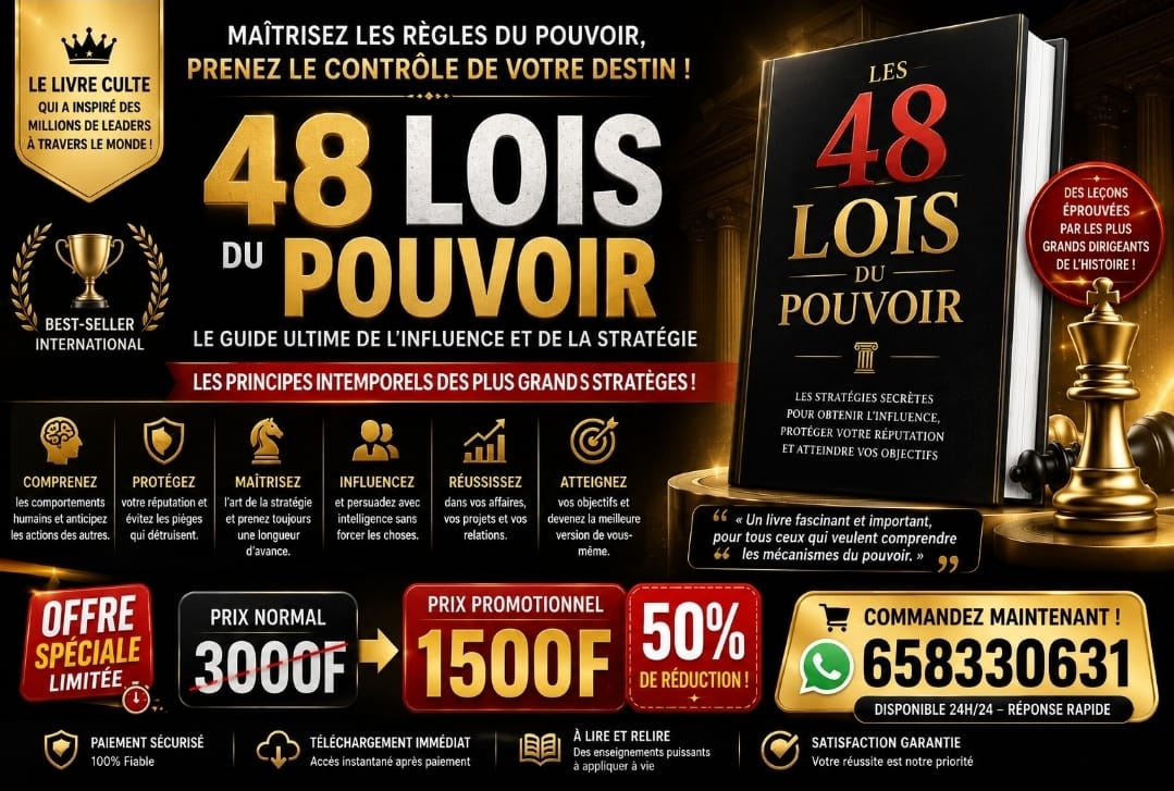 Maîtrisez l'Influence avec les 48 Lois du Pouvoir – Guide Téléchargeable