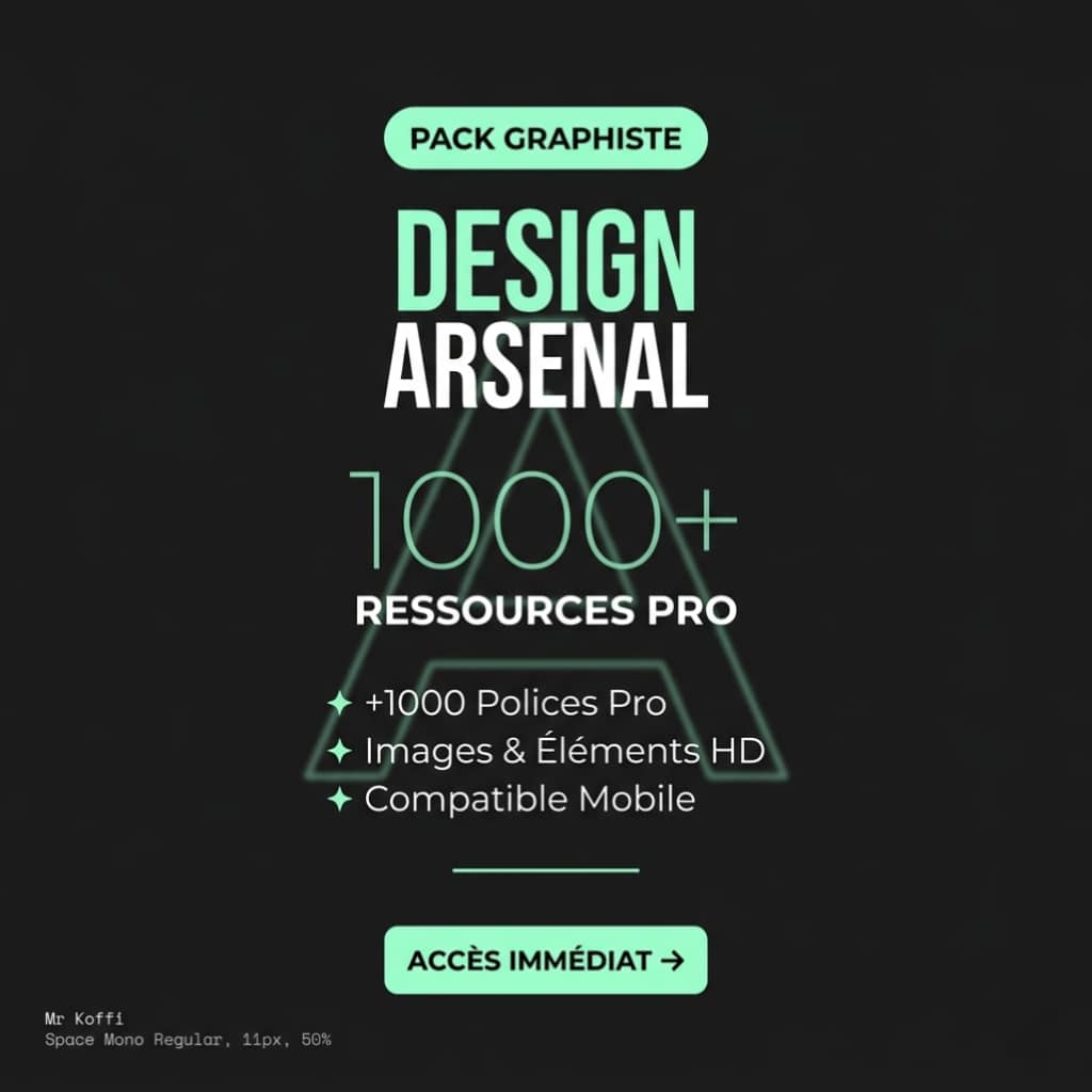 DESIGN ARSENAL – 1000+ RESSOURCES PRO