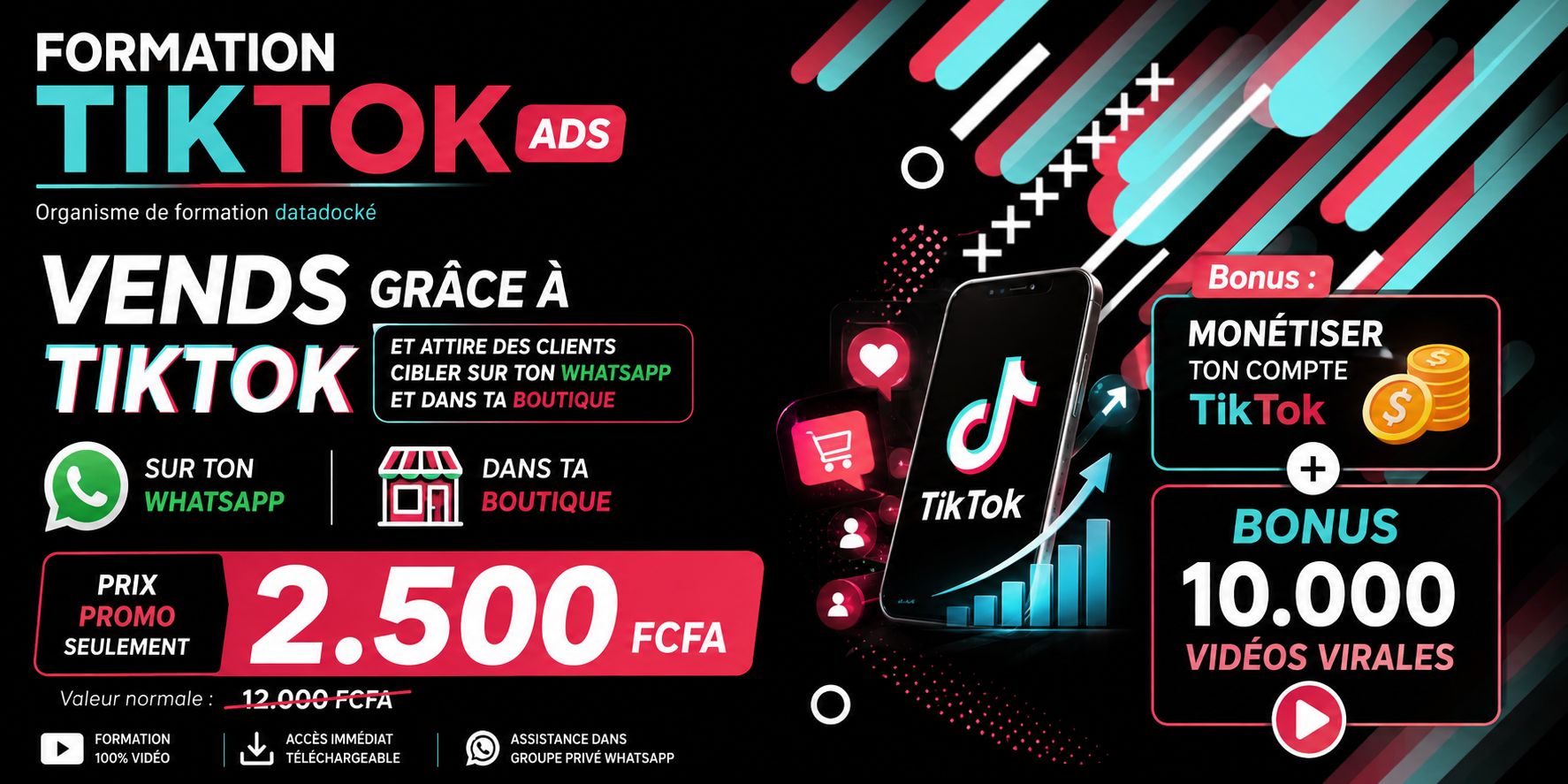 APPRENDS À VENDRE SUR TIKTOK ET ATTIRER DES CLIENTS CIBLER + MONÉTISER TON COMPTE