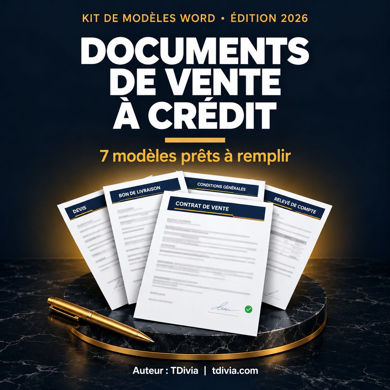 Kit Documents de vente à crédit