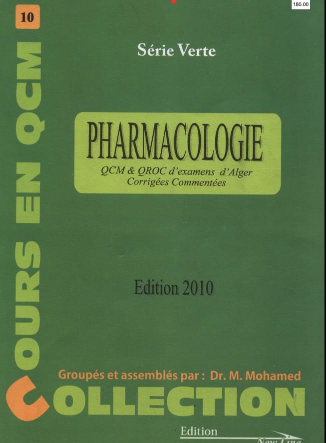Série Verte : Cours Pharmacologie en QCM