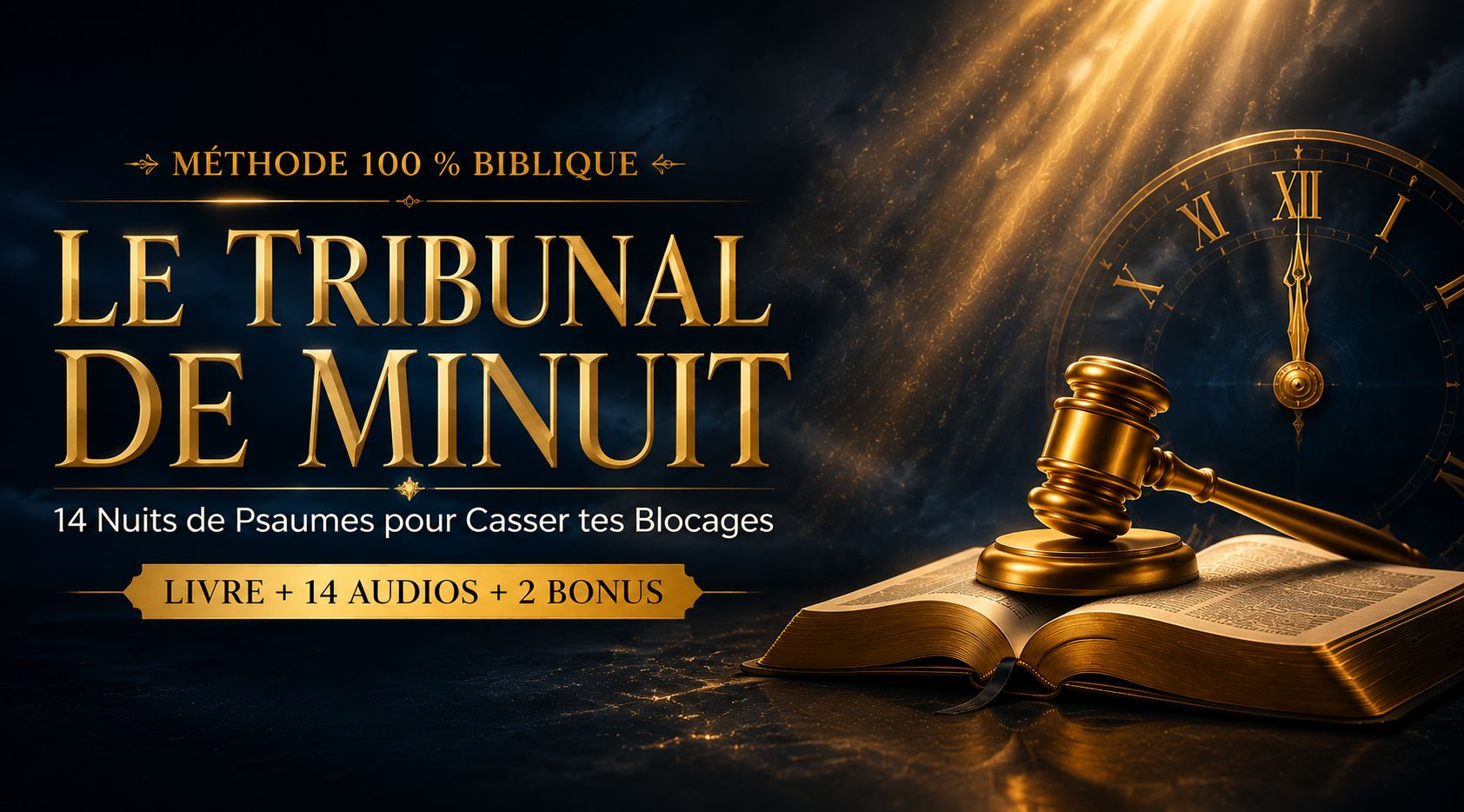 LE TRIBUNAL DE MINUIT : 14 Nuits de Psaumes pour Casser tes Blocages