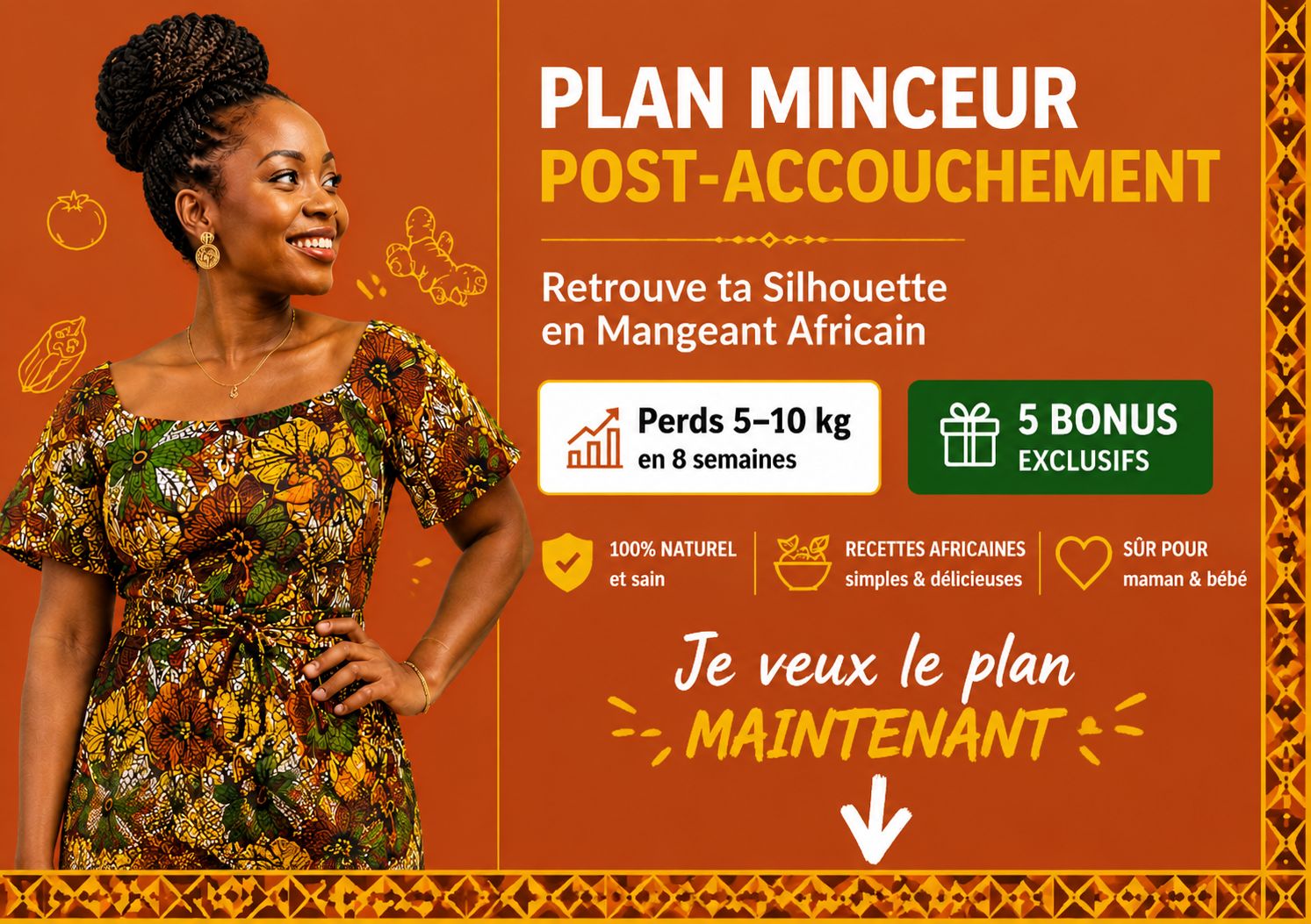 Plan Minceur Post-Accouchement : Retrouve ta Silhouette en Mangeant Africain