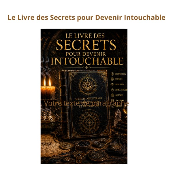 Le Livre des Secrets pour Devenir Intouchable