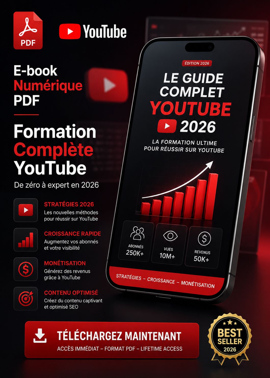 📘 “C’est un guide digital qui explique YouTube étape par étape.”