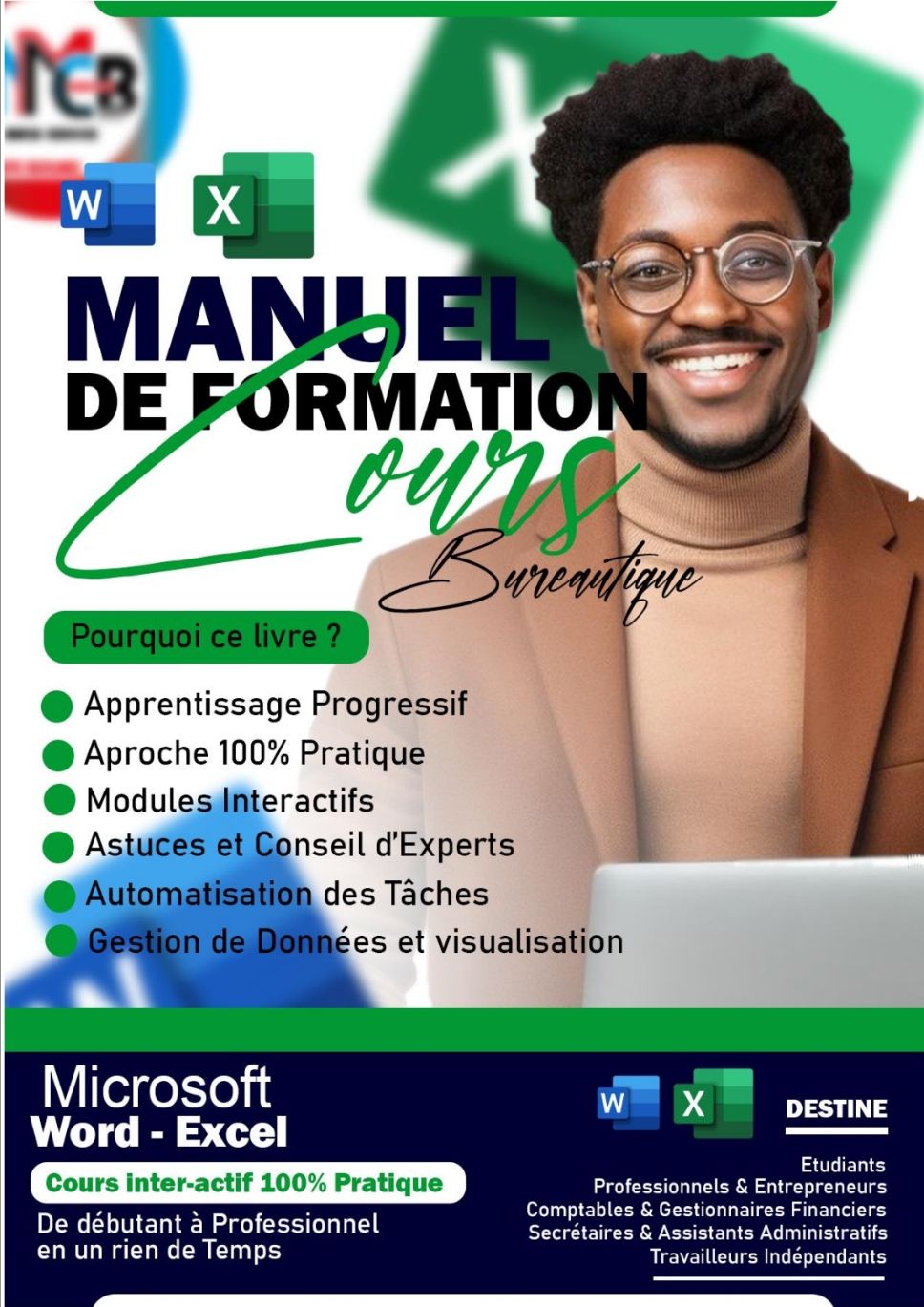 Manuel de formation en bureautique word & Excel 2026