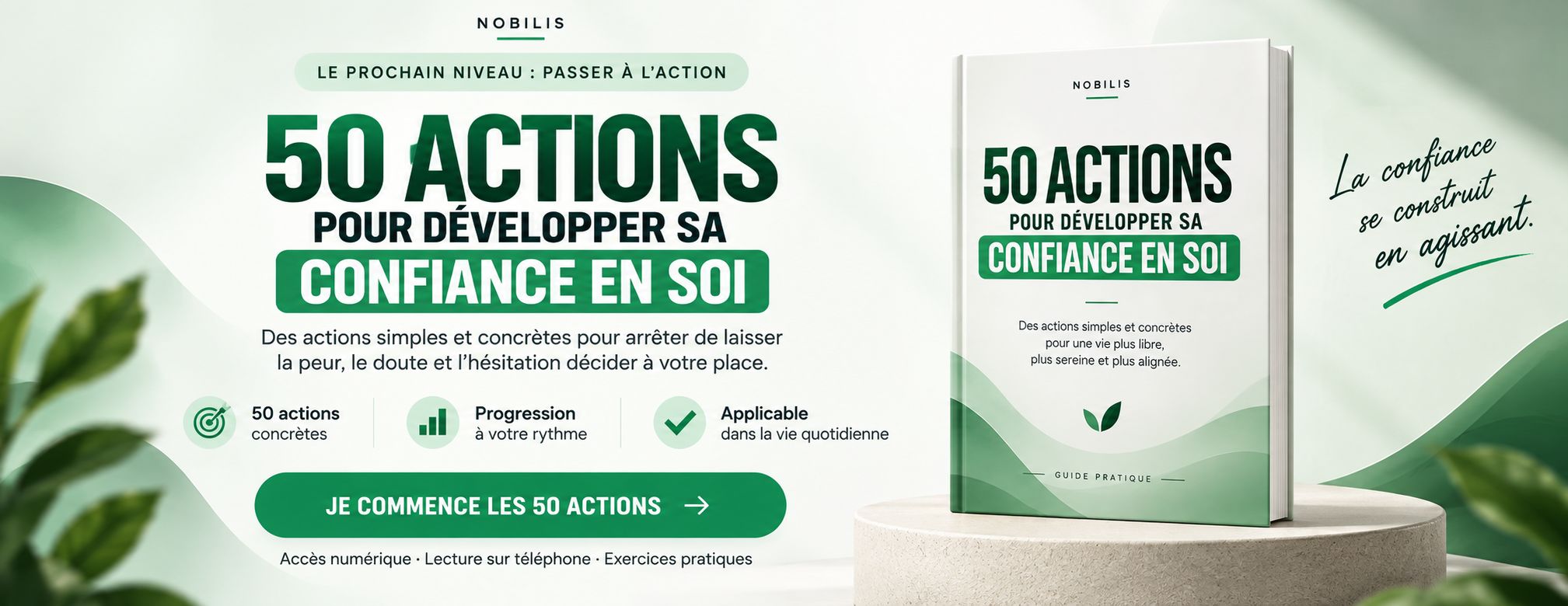 50 actions pour développer sa confiance en soi