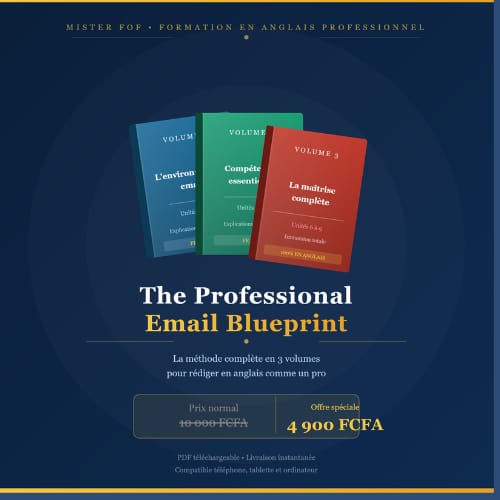 The Professional Email Blueprint — La méthode en 9 étapes pour rédiger en anglais comme un pro