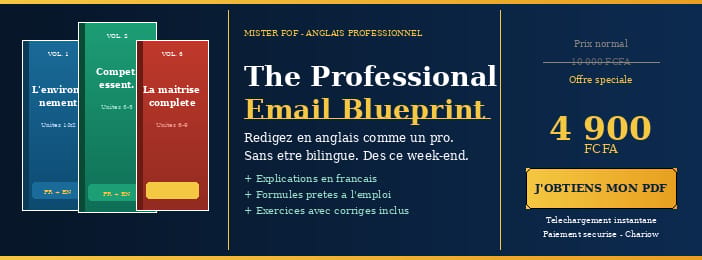 The Professional Email Blueprint — La méthode en 9 étapes pour rédiger en anglais comme un pro