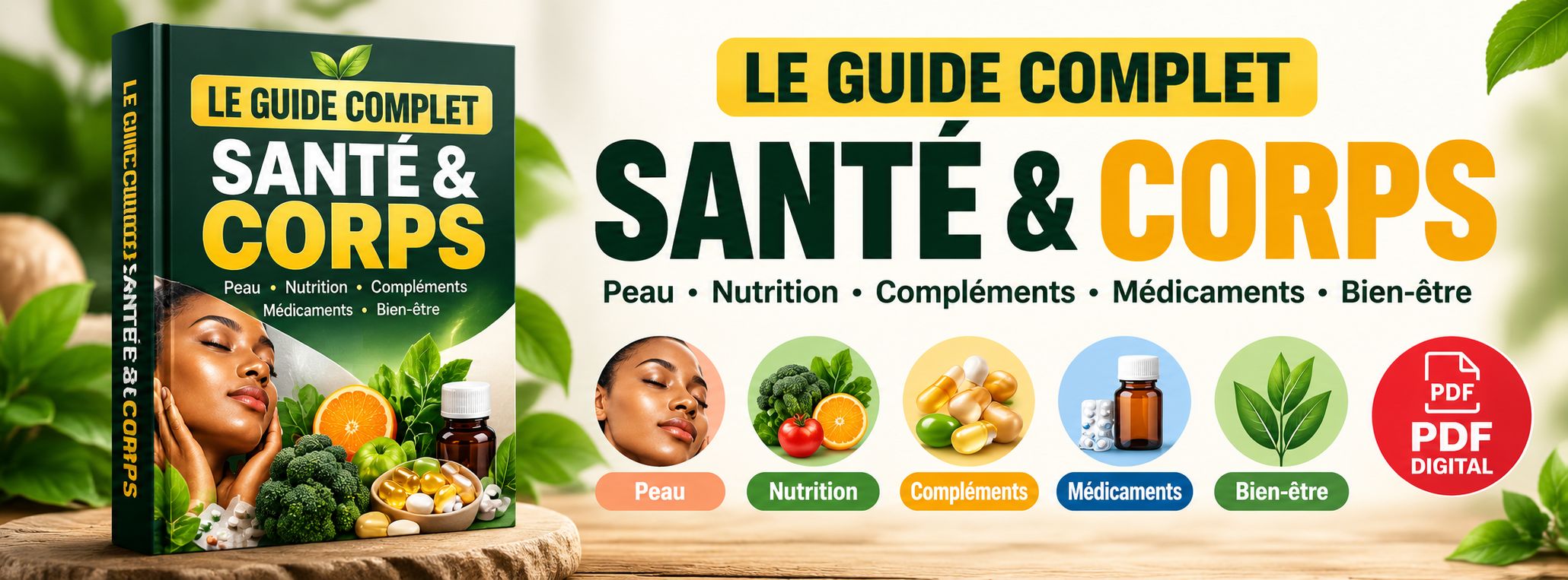 LE GUIDE COMPLET SANTÉ & CORPS — Peau • Nutrition • Compléments • Médicaments • Bien-être