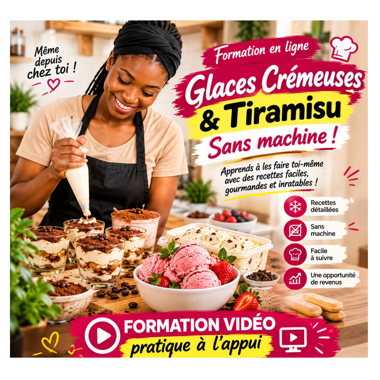 GUIDE PRATIQUES : COMMENT FAIRE DES CRÈMES, TIRAMISU LA MAISON SANS MACHINE