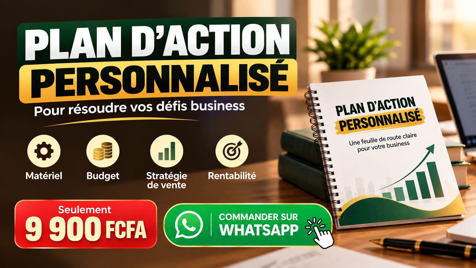 Plan d'action personnalisé pour lancer son business