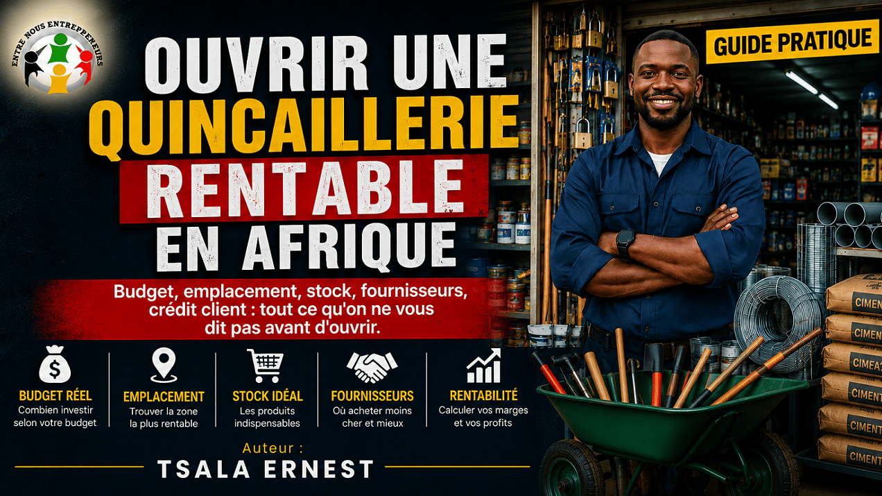 Réussissez votre quincaillerie en Afrique : budget, produits & fournisseurs gagnants