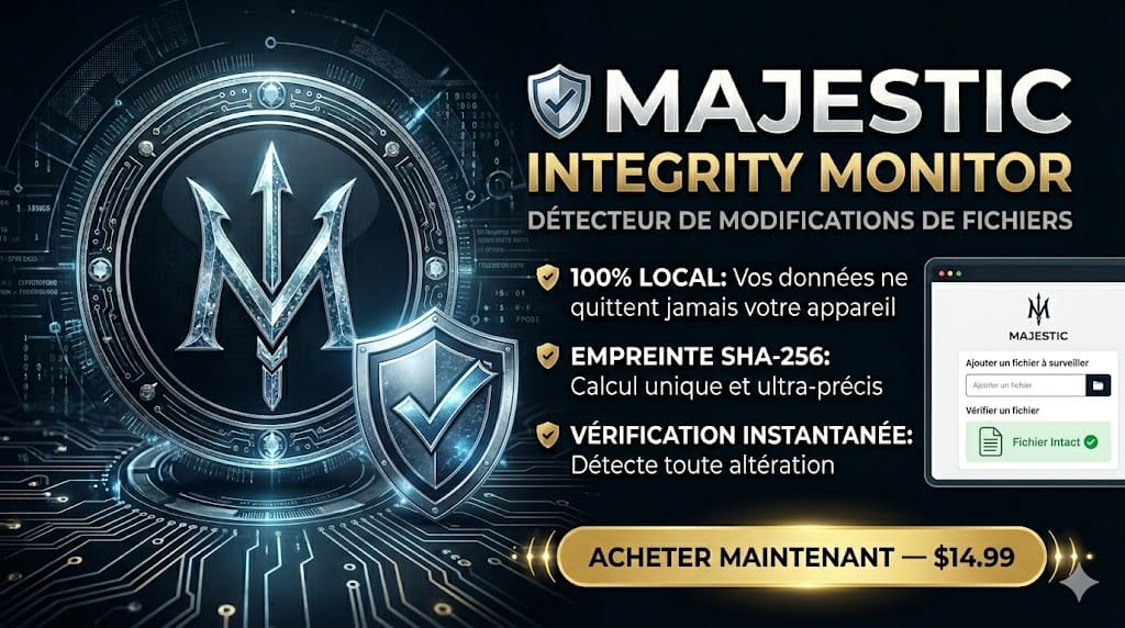 🛡️ MAJESTIC Integrity Monitor — Détecteur de modifications de fichiers