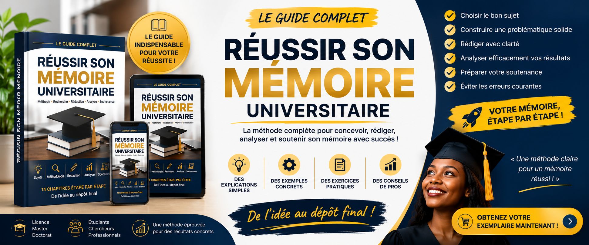 RÉUSSIR SON MÉMOIRE UNIVERSITAIRE.