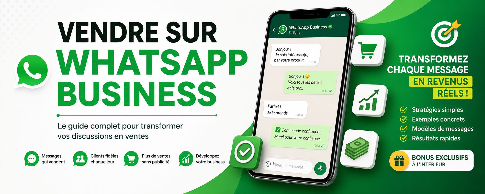 VENDRE SUR WHATSAPP BUSINESS