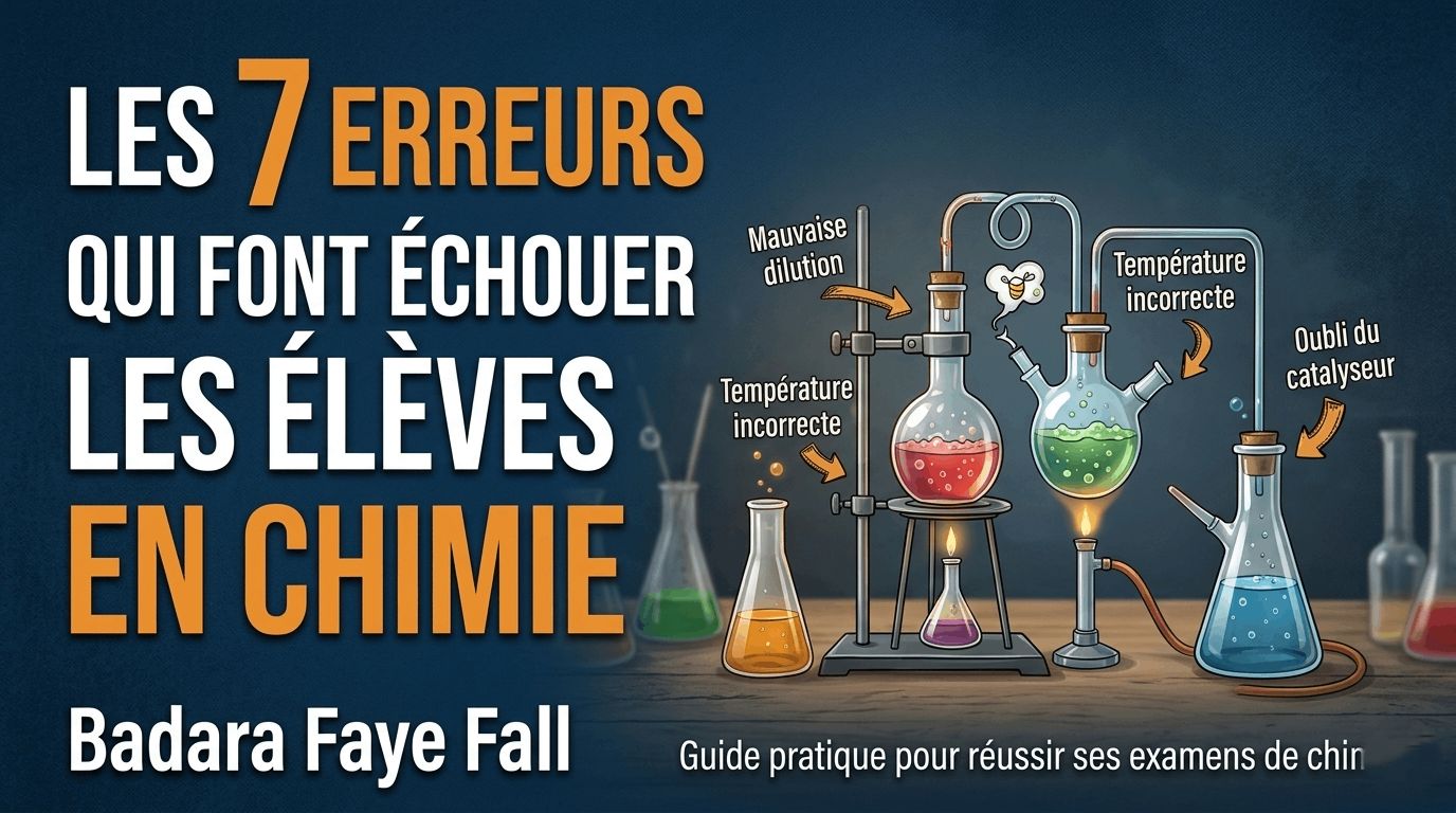 Les 7 erreurs qui font échouer les élèves en chimie
