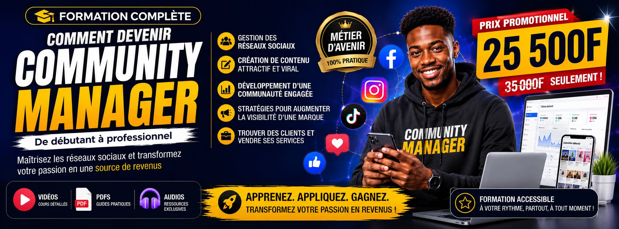 GUIDE COMPLET COMMENT DEVENIR UN COMMUNITY MANAGER (copy)