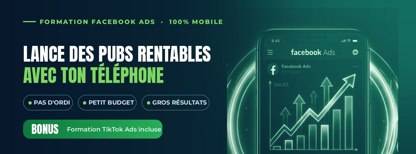 Module vidéos sur les Campagnes publicitaire Facebook et tik tok via téléphone portable