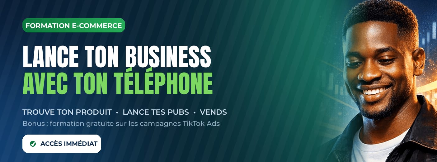 Formation E-commerce via téléphone portable
