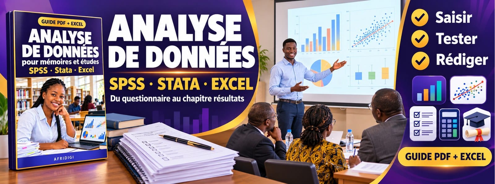 Analyse de données pour mémoires et études : SPSS, Stata et Excel