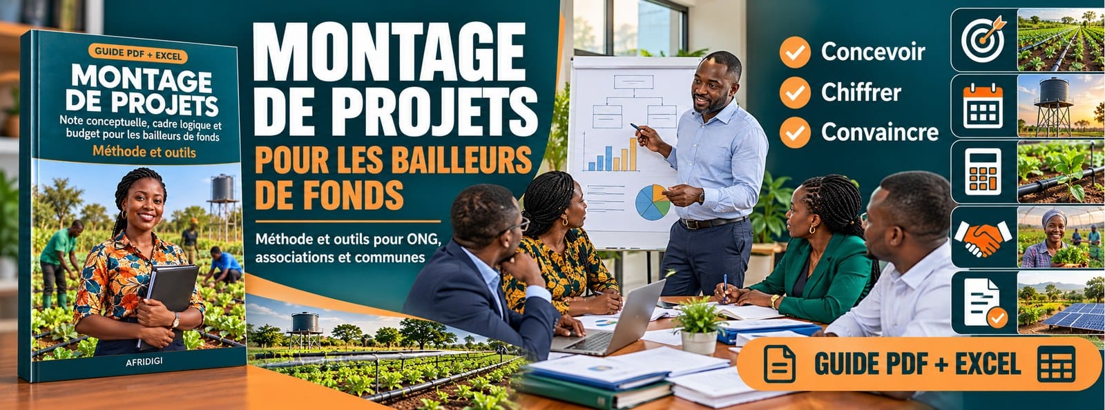 Montage de projets : note conceptuelle, cadre logique et budget + Excel
