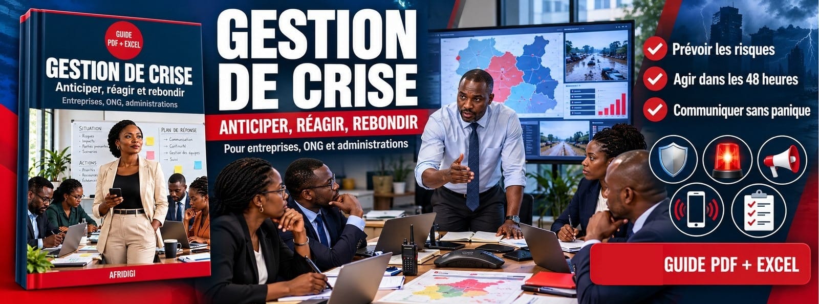 Gestion de crise : anticiper, réagir et rebondir (Guide + boîte à outils Excel)