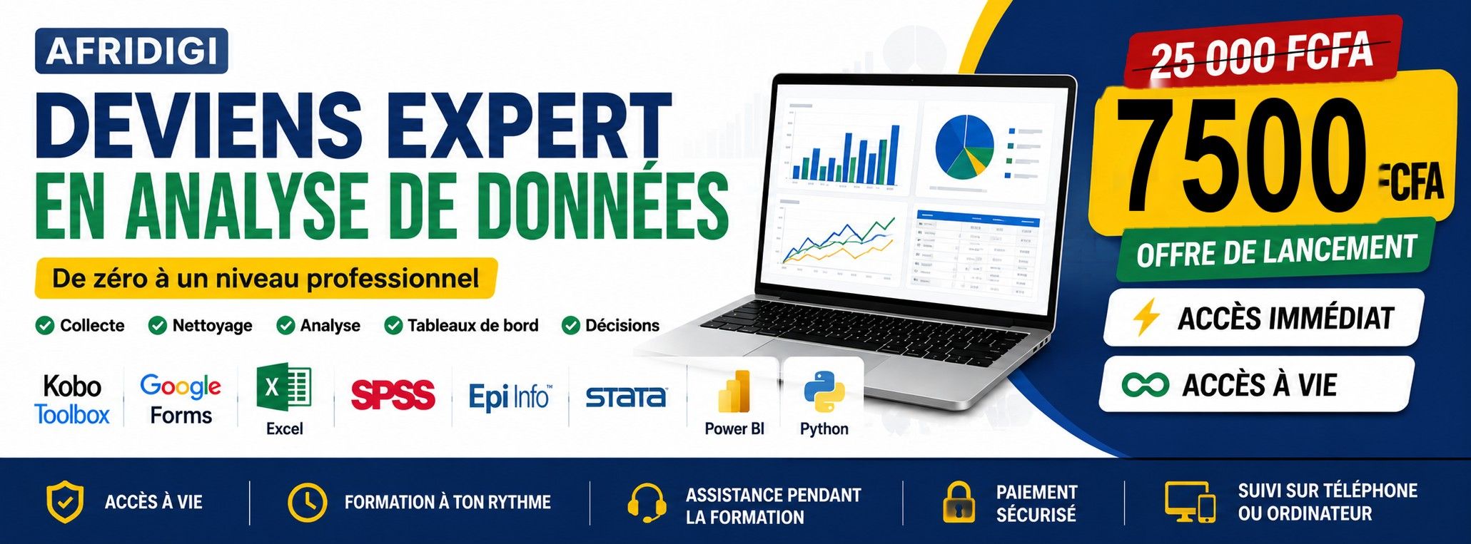 Pack Pro Data Analytique et Data Science + Tous les Logiciels Inclus
