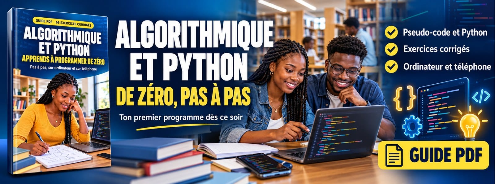 Algorithmique et Python : apprends à programmer de zéro, pas à pas