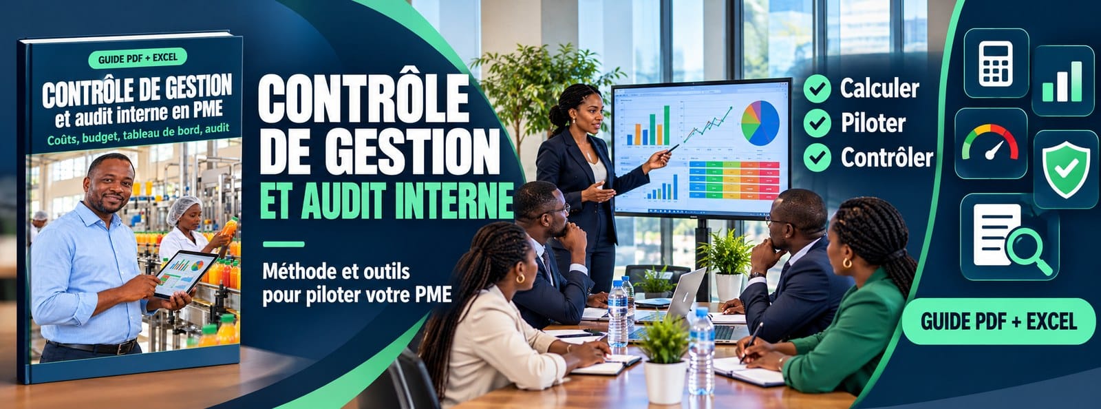 Contrôle de gestion et audit interne en PME : guide PDF + Excel