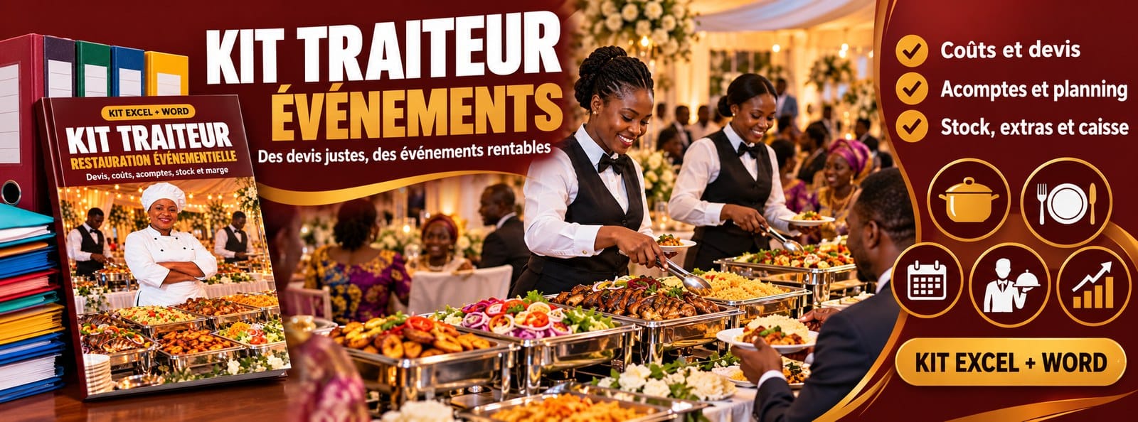 Kit Traiteur et Restauration événementielle : devis, coûts, acomptes et marge