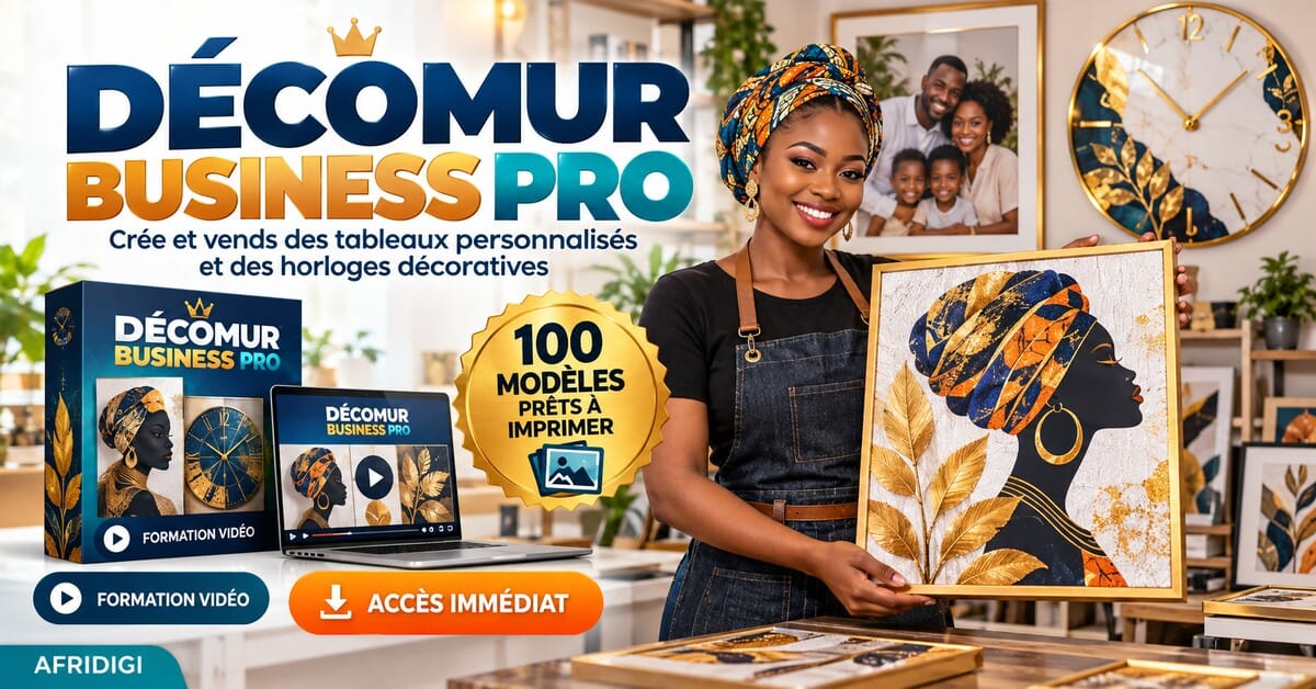 DécoMur Business Pro Crée et vends des tableaux personnalisés et des horloges décoratives