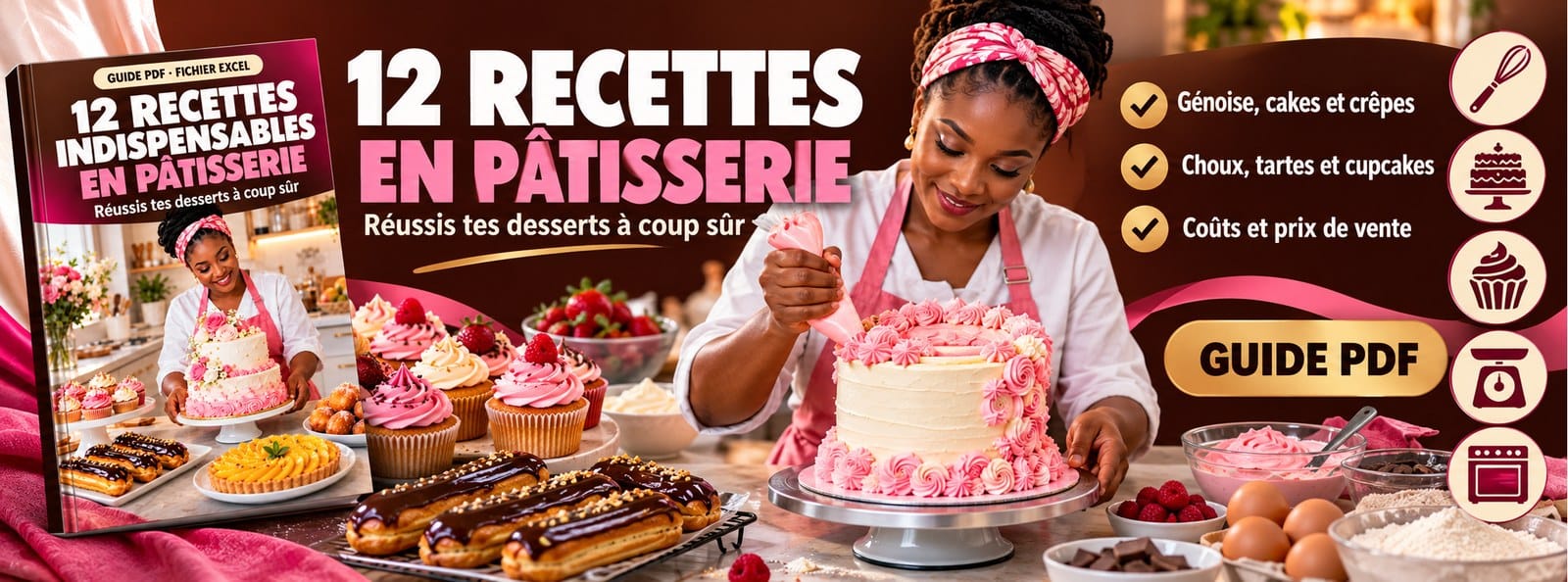 12 recettes indispensables en pâtisserie : réussis tes desserts à coup sûr
