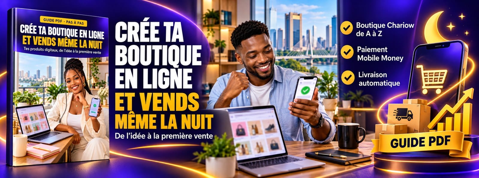 Crée ta boutique en ligne : vends tes produits digitaux même pendant que tu dors